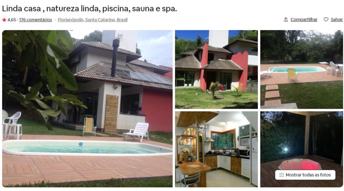 Linda Casa , Natureza Linda, Piscina, Sauna, Spa E Wifi Florianopolis Luaran gambar